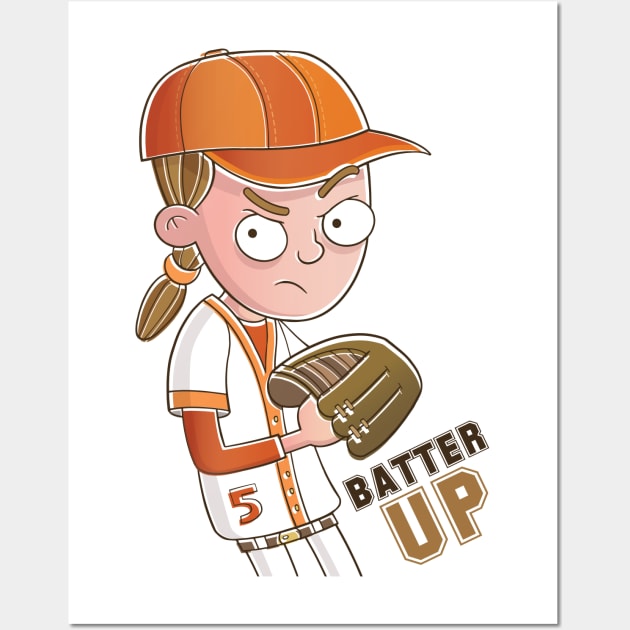 Batter Up! Baseball Pitcher Wall Art by vaughanduck
